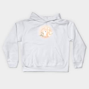 Art, cat, darkness, dark, moon, roses, cats, notes sky, stars, touch, gift, love, romantic, aesthetic, vintage, retro, music, gift, clouds, flowers Kids Hoodie